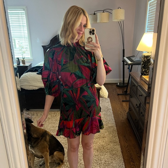 Farm Rio smocked waist mini dress - Picture 3 of 4